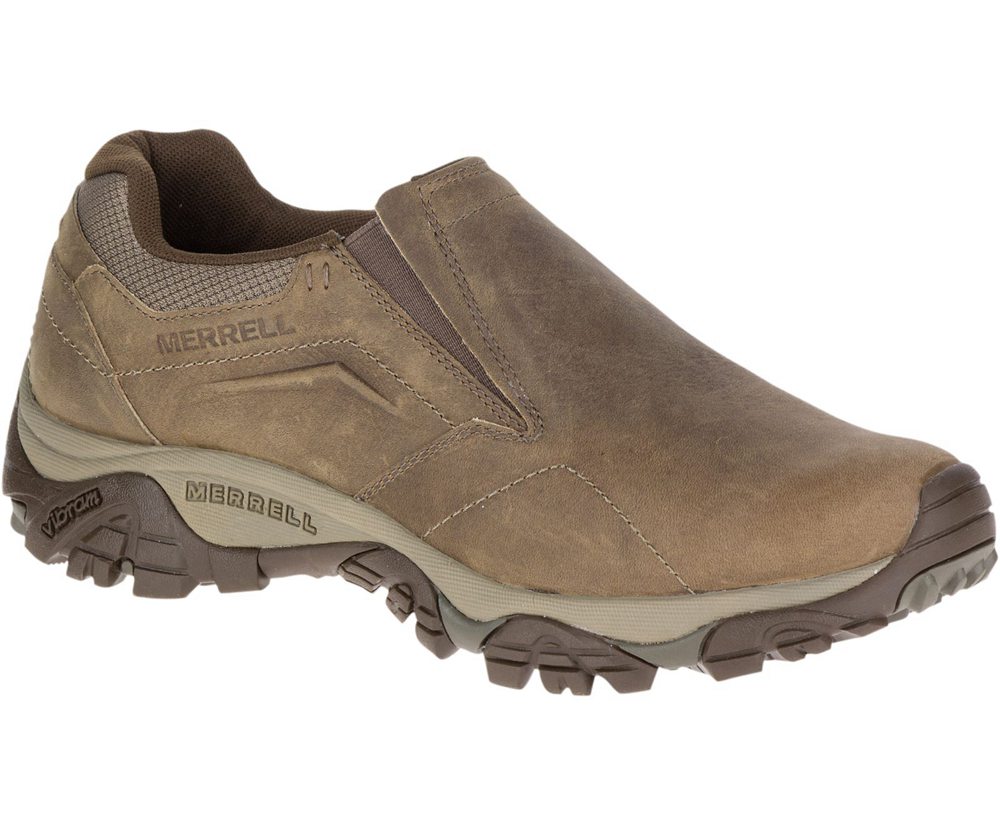 Merrell Barefoot Sko Herre - Moab Adventure Moc Wide Width - Olivengrøn - LBO908617